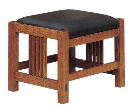 Spindle Footstool with Casters