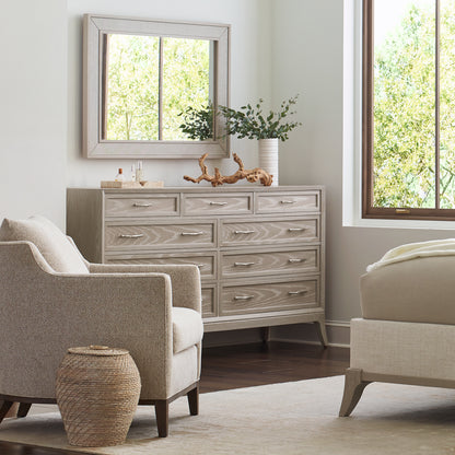 Maidstone Nine-Drawer Dresser, Woven Jute