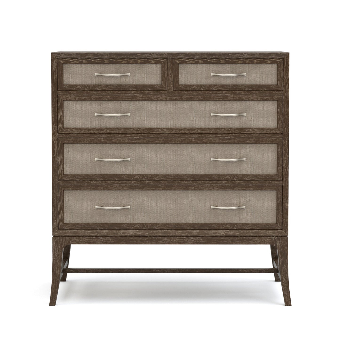 Maidstone Tall Chest with Woven Jute in 202 Pier finish