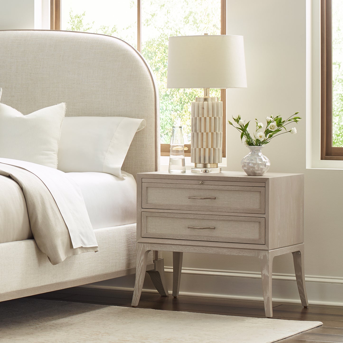Maidstone Nightstand, Woven Jute
