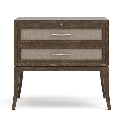 Maidstone Nightstand with Woven Jute in 202 Pier finish