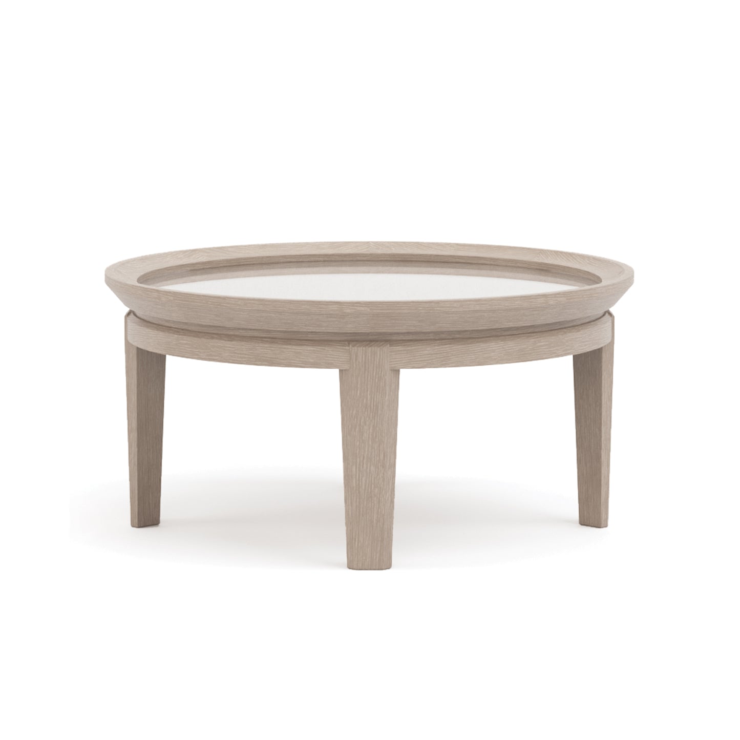 Maidstone 28-inch Round Cocktail Table, Woven Jute