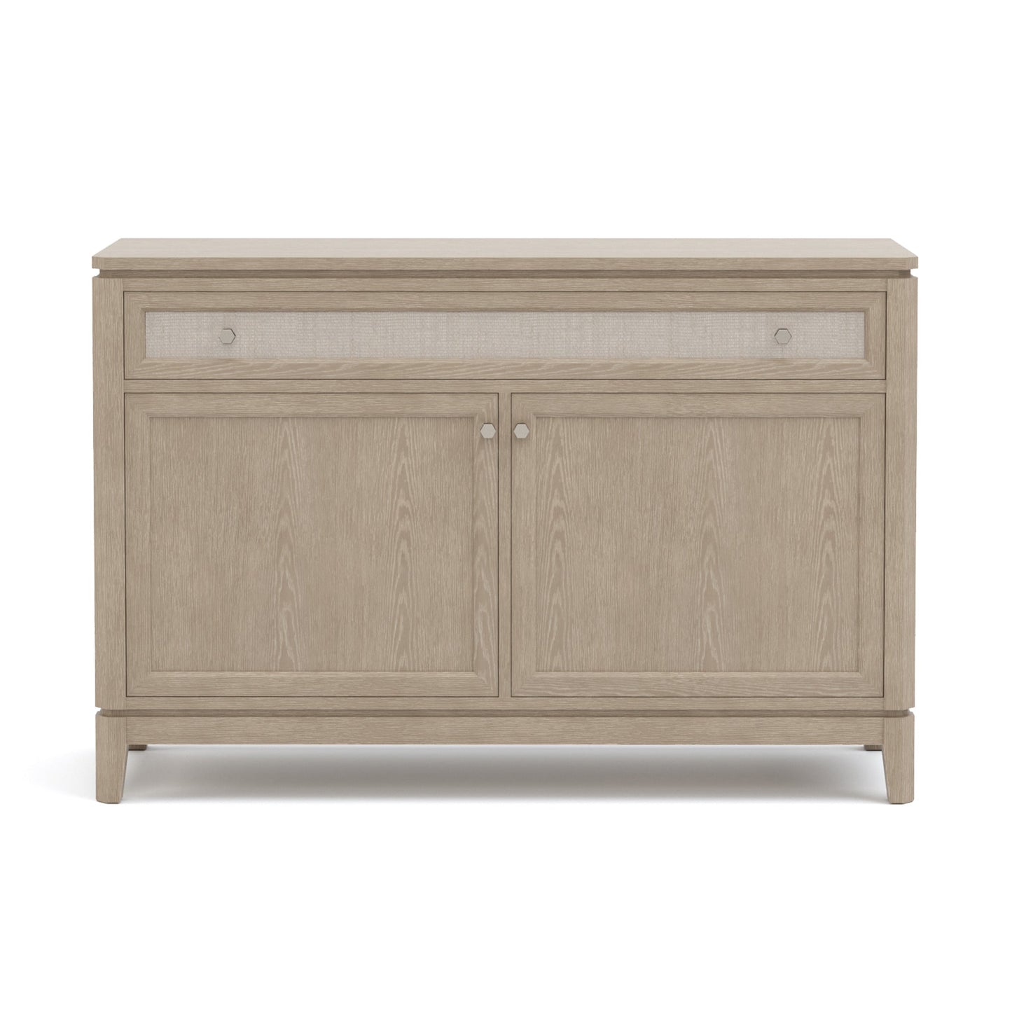 Maidstone Two-Door Console with Woven Jute in 201 Sandbank finish