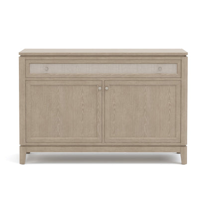 Maidstone Two-Door Console with Woven Jute in 201 Sandbank finish