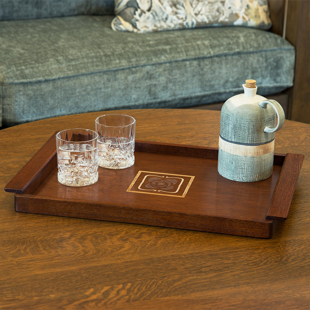 Mission Rose Serving Tray