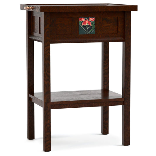 Floral Tile Tray Table