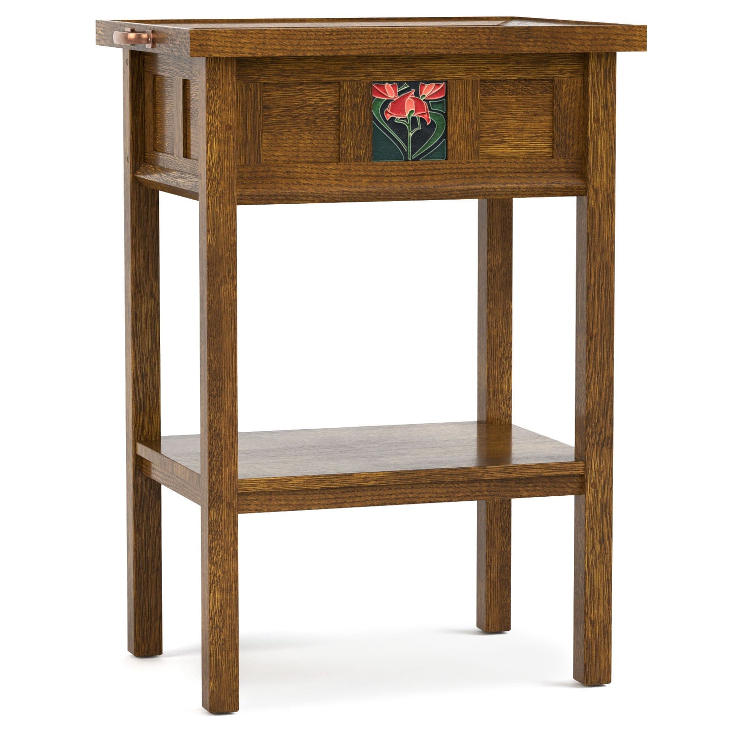Floral Tile Tray Table