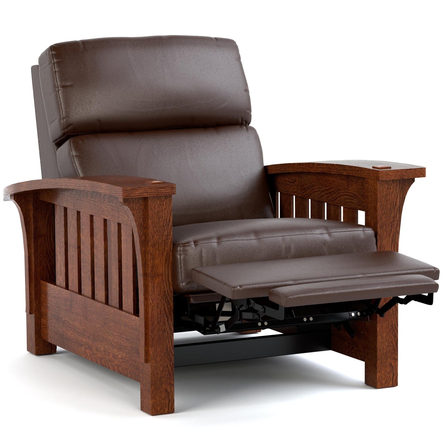 Bow Arm Morris Power Wall Recliner Colman Boot Leather 032 - Onondaga Finish