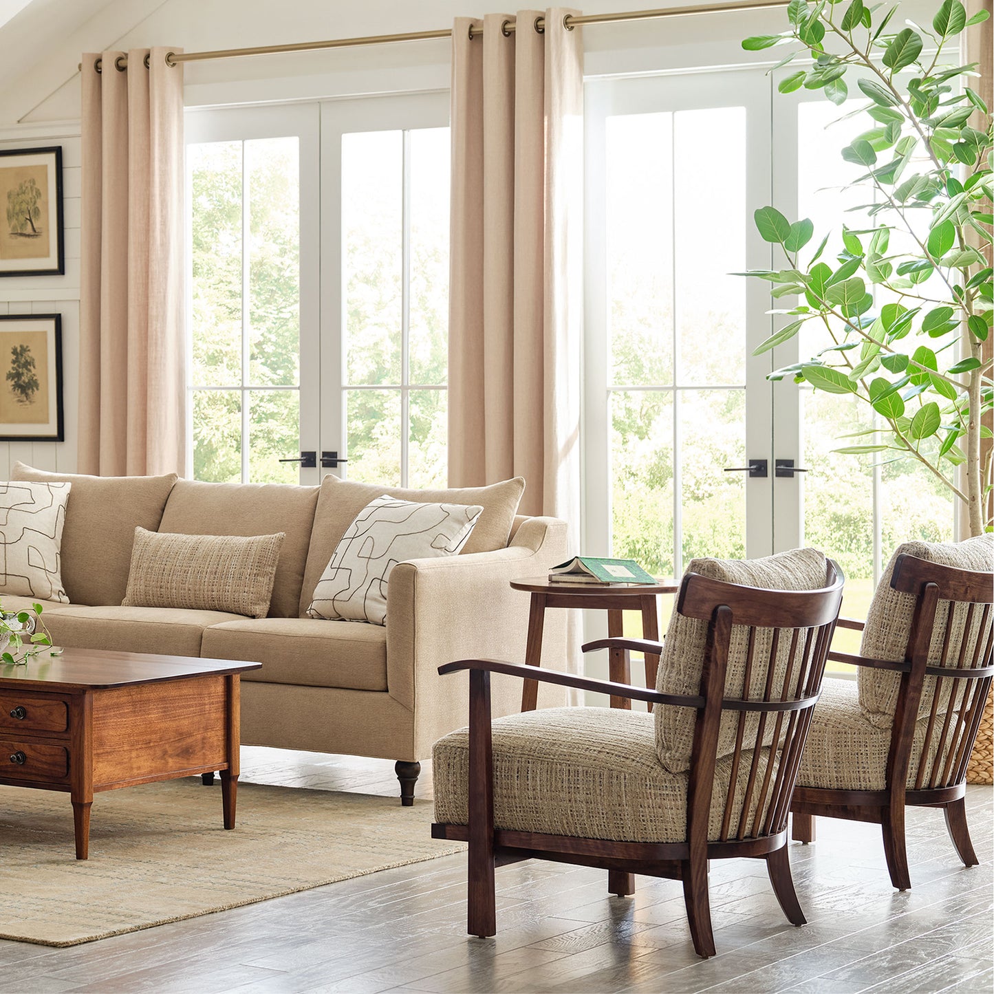 Hudson Valley Wood-Frame Chair