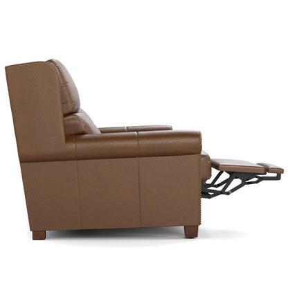 Woodlands Small Roll Arm Motion Sofa with Nails