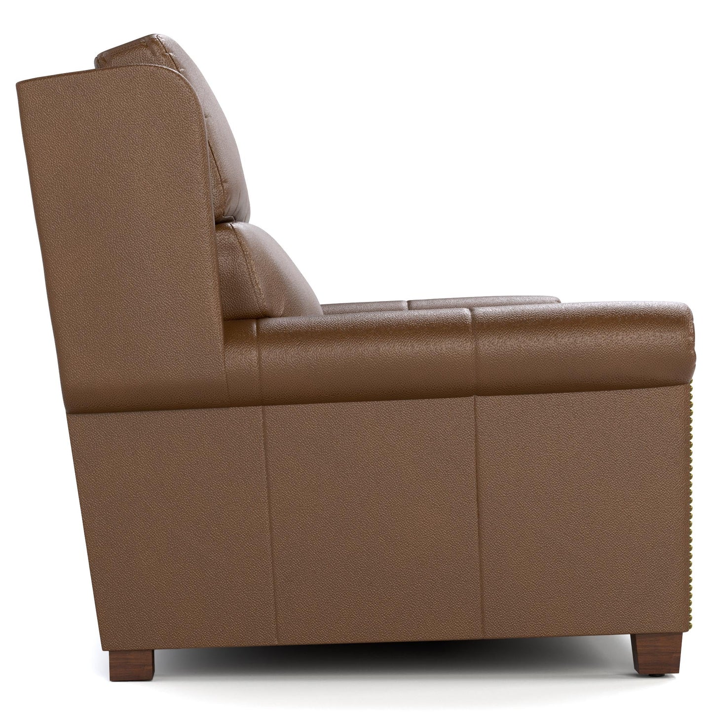Woodlands Small Roll Arm Motion Sofa with Nails