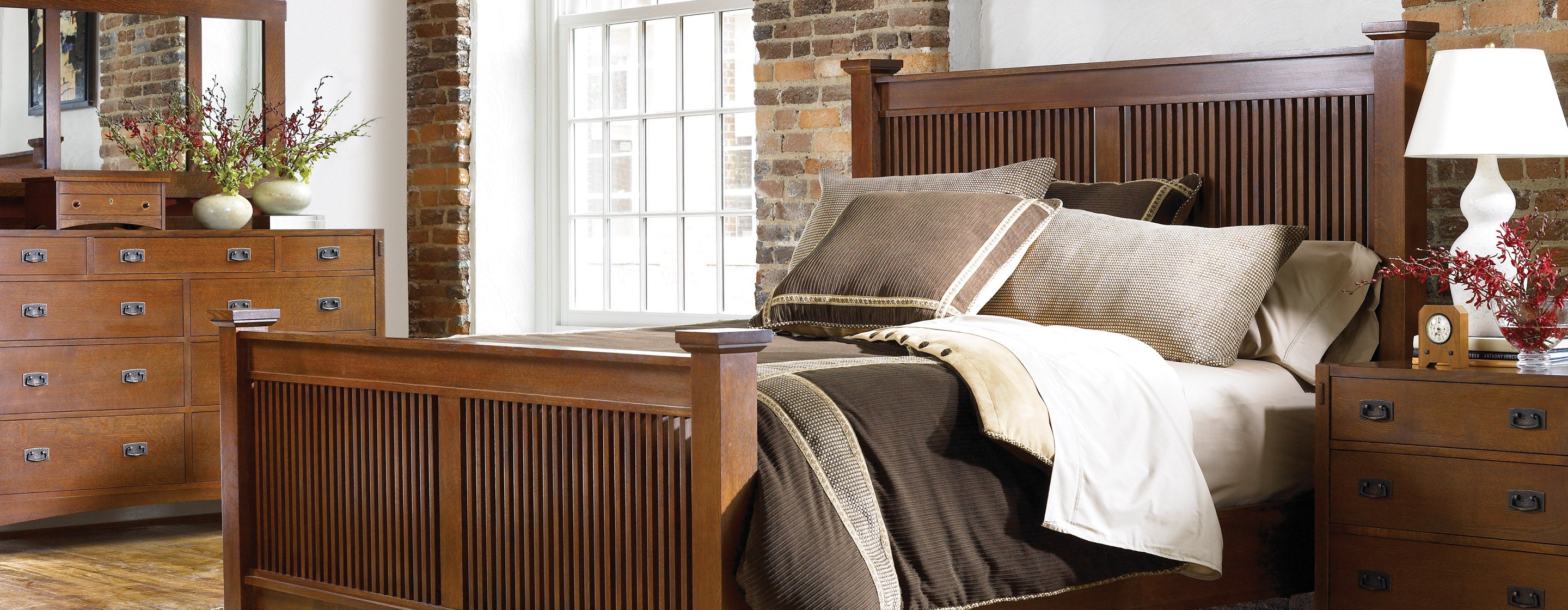 Stickley Furniture Mission collection bed frame
