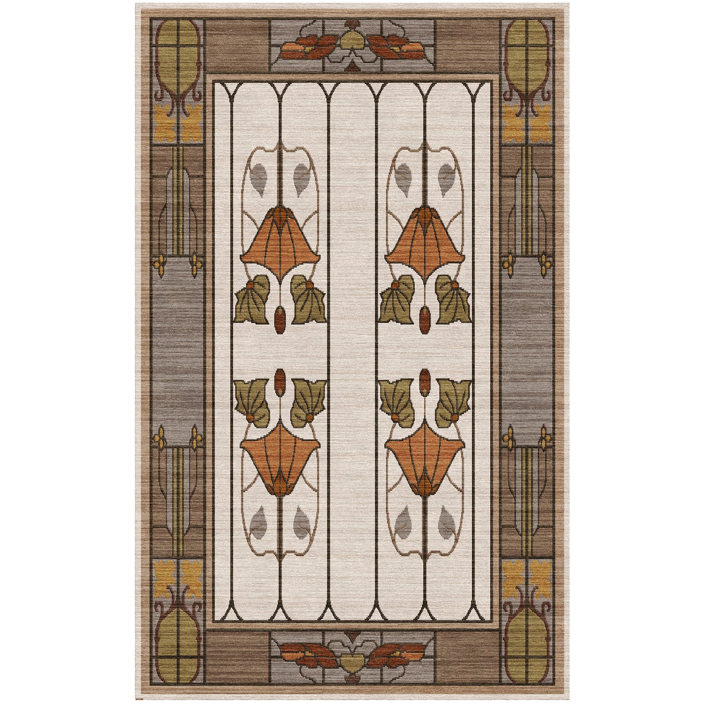 Garden Window Rug, Ivory