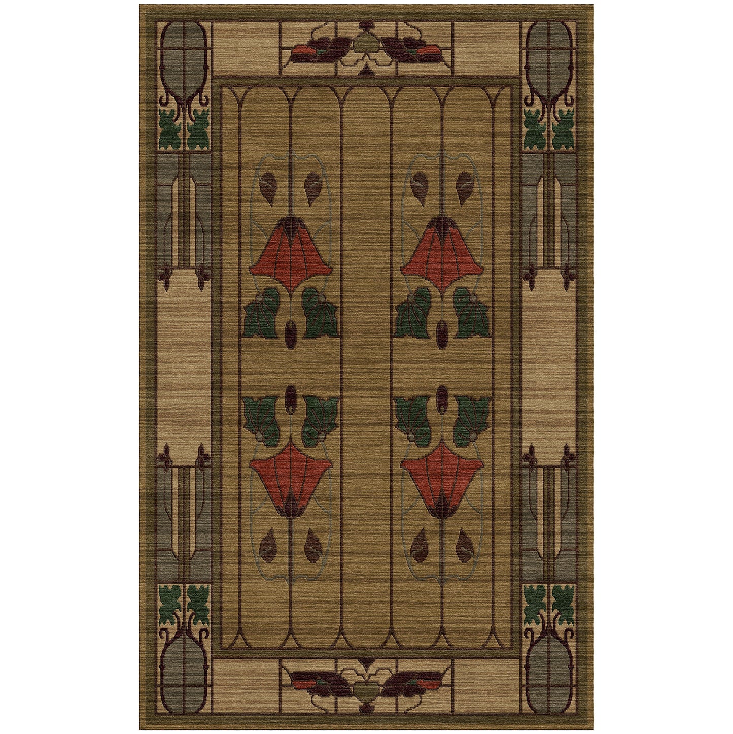 Garden Window Rug, Moss