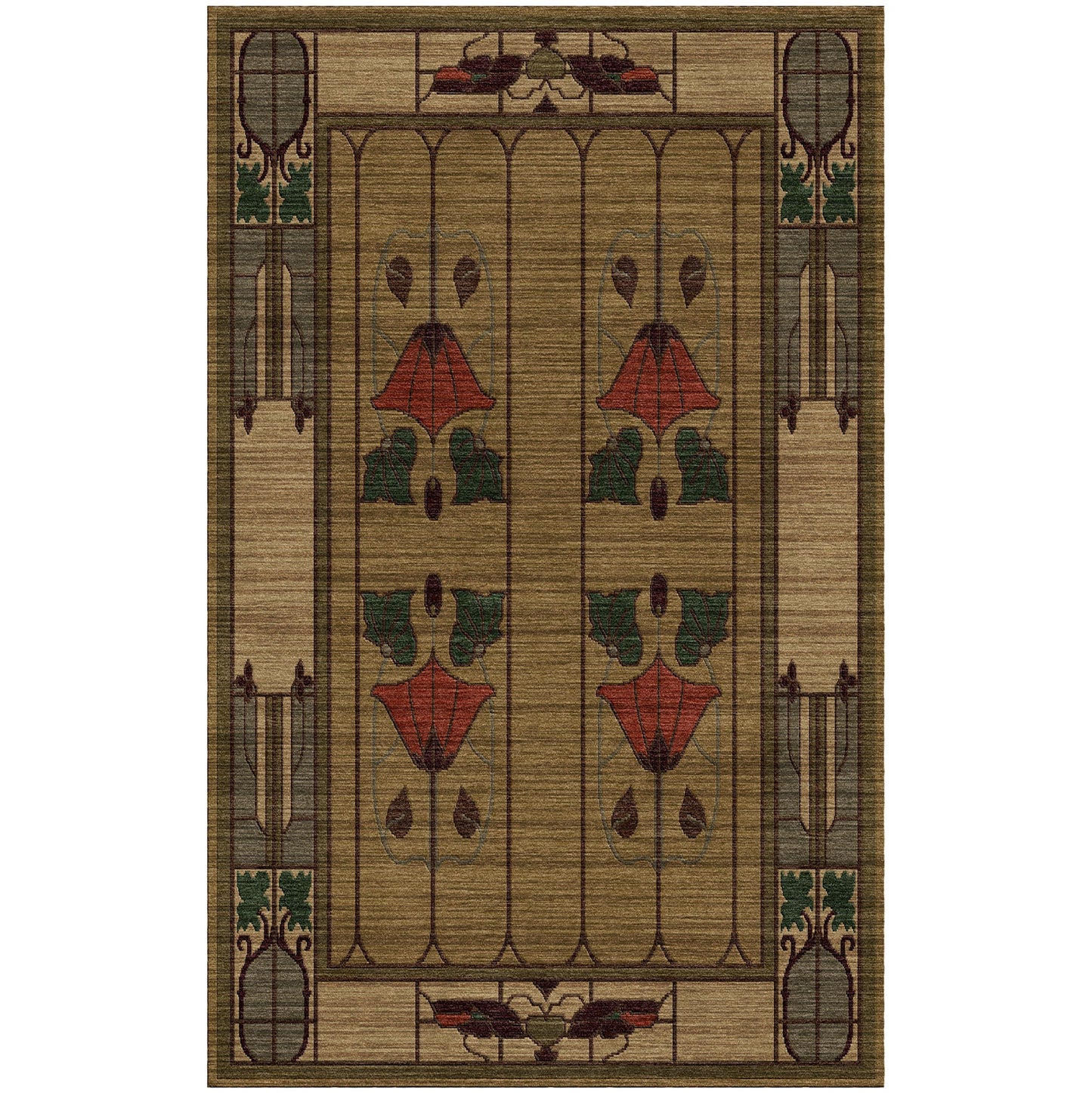 Garden Window Rug, Moss