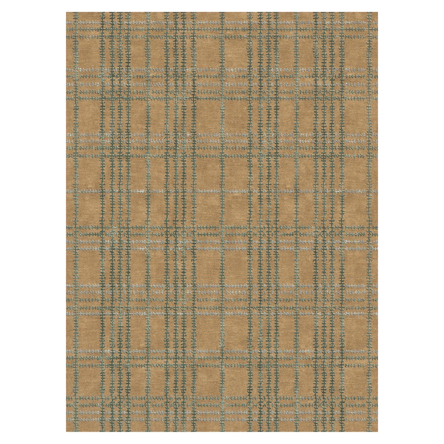 Whipstitch Plaid Rug