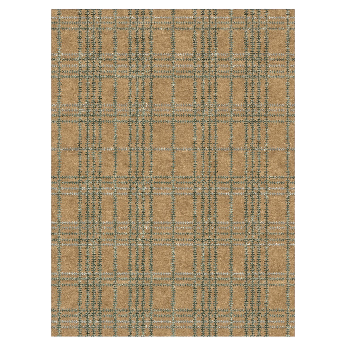 Whipstitch Plaid Rug