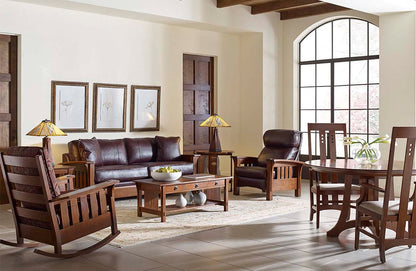 Bustle Back Bow Arm Morris Recliner