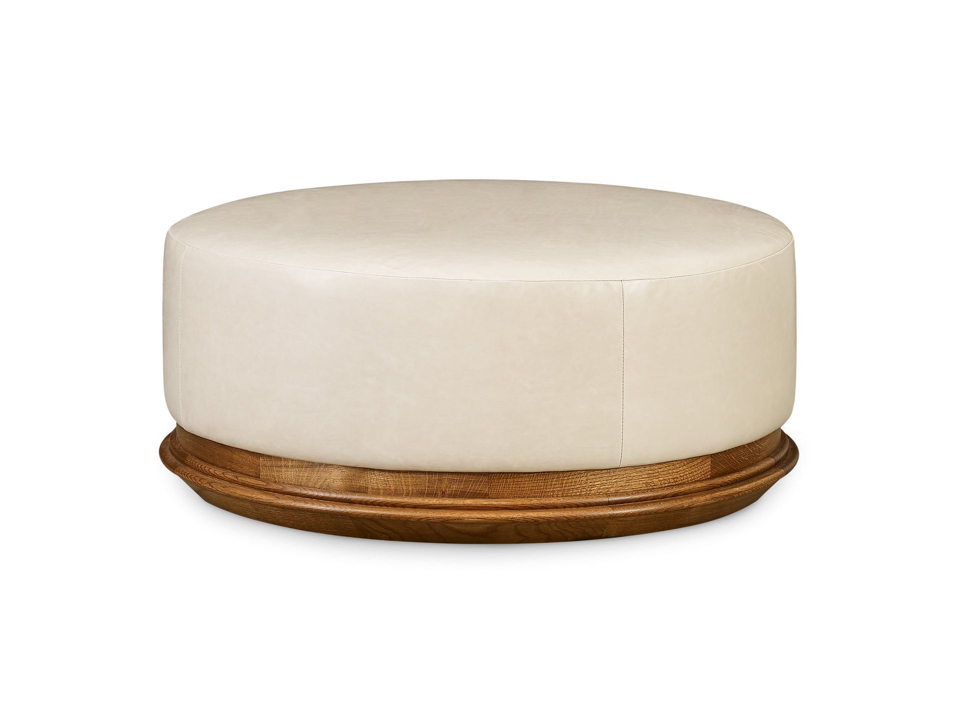 Winona Round Ottoman - Stickley Brand