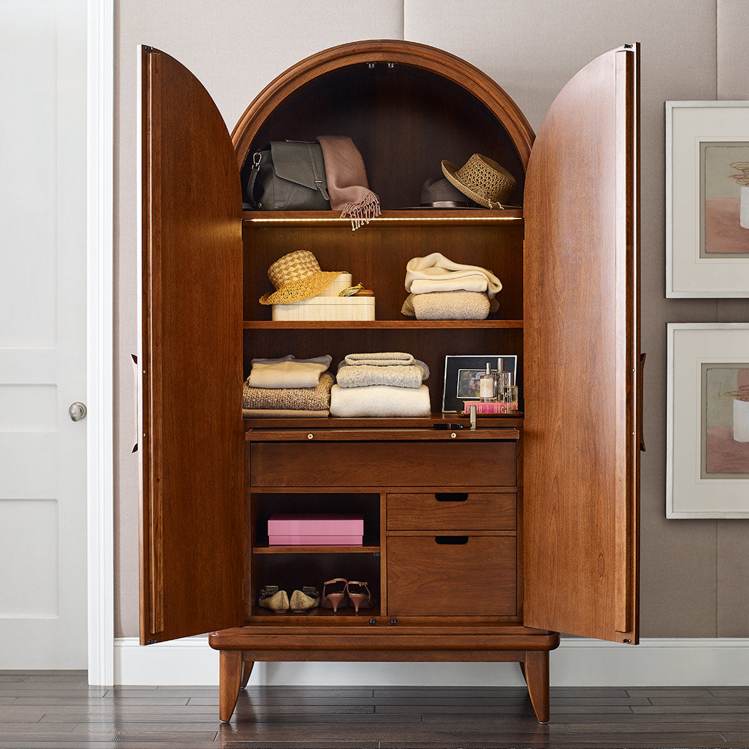 Martine Arced Wardrobe - Stickley Brand
