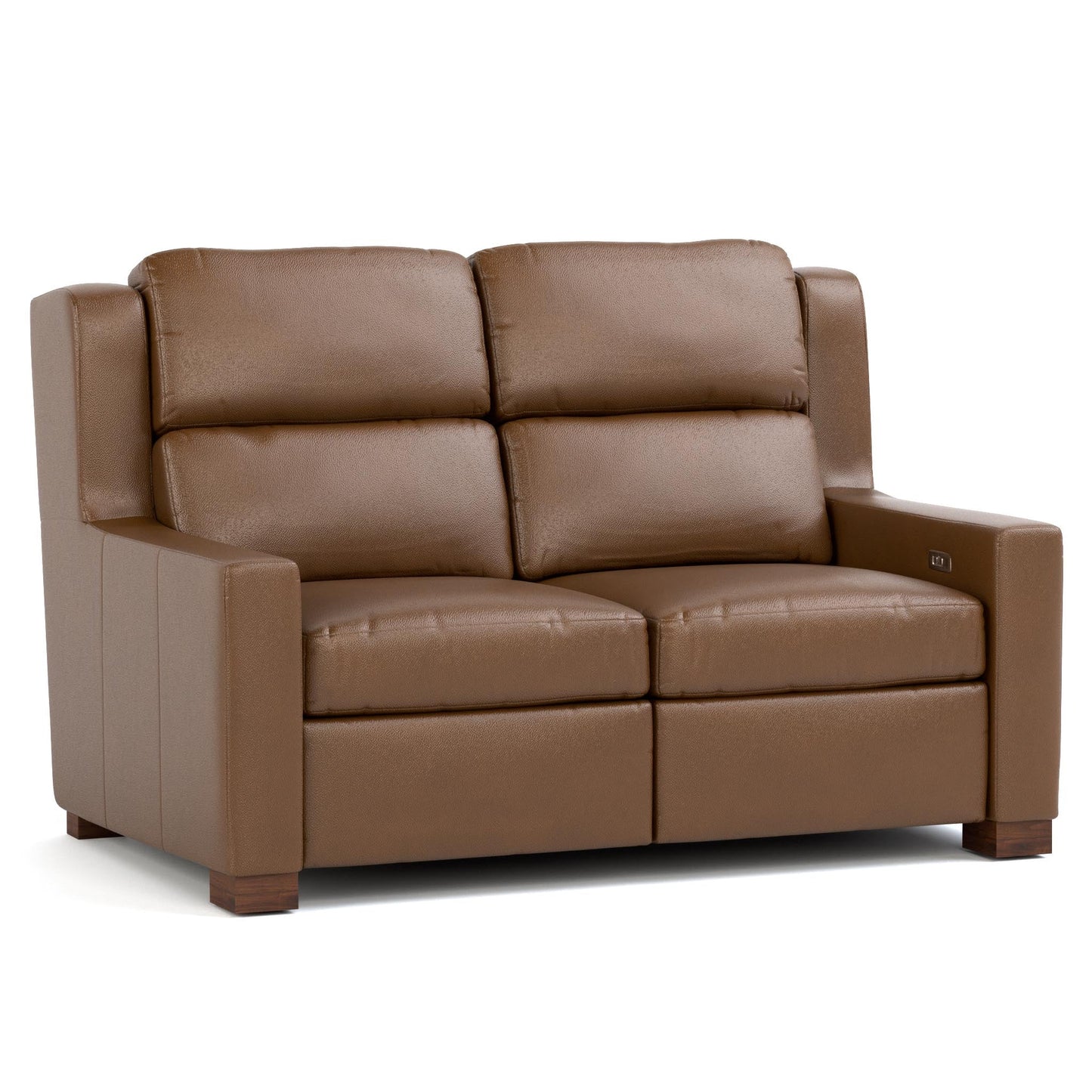Woodlands Track Arm Motion Loveseat Selvano Bark Program