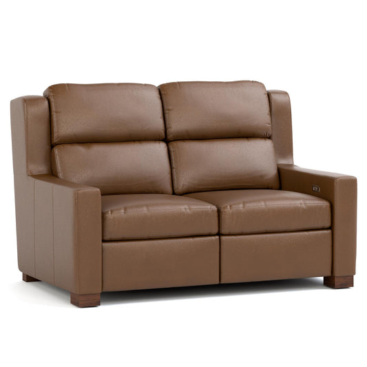 Woodlands Track Arm Motion Loveseat Selvano Bark Program