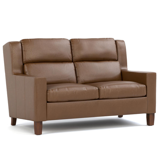 Woodlands Track Arm Loveseat Selvano Bark Program