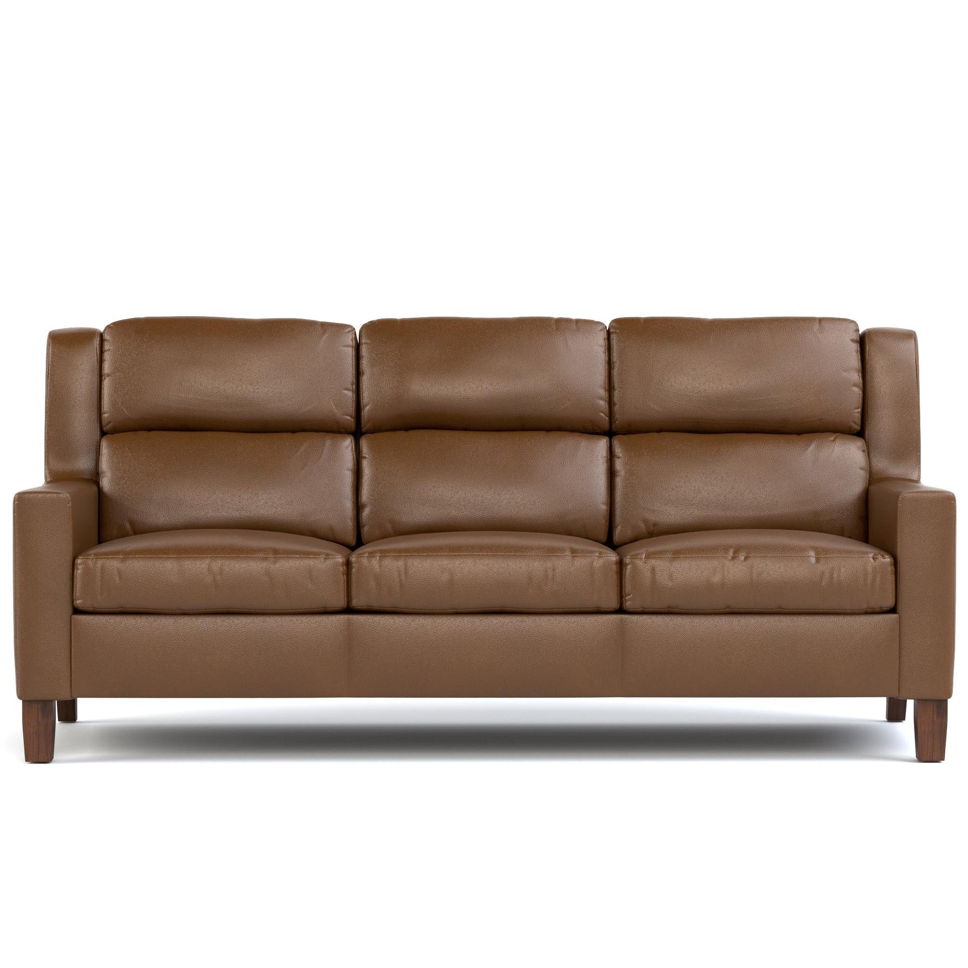 Woodlands Track Arm Sofa Selvano Bark - Front