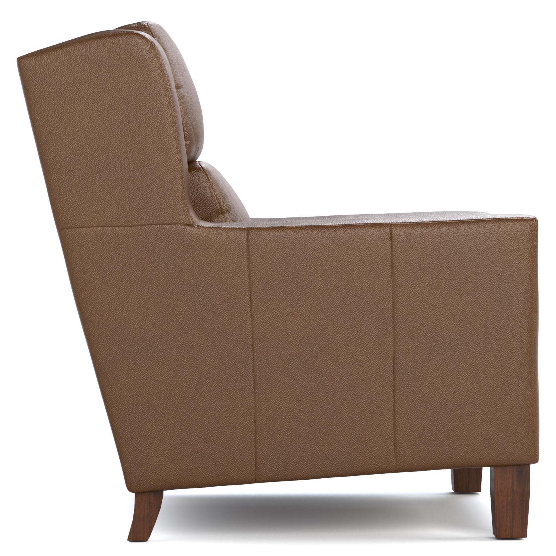 Woodlands Track Arm Chair Selvano Bark - Side