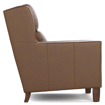 Woodlands Track Arm Chair Selvano Bark - Side