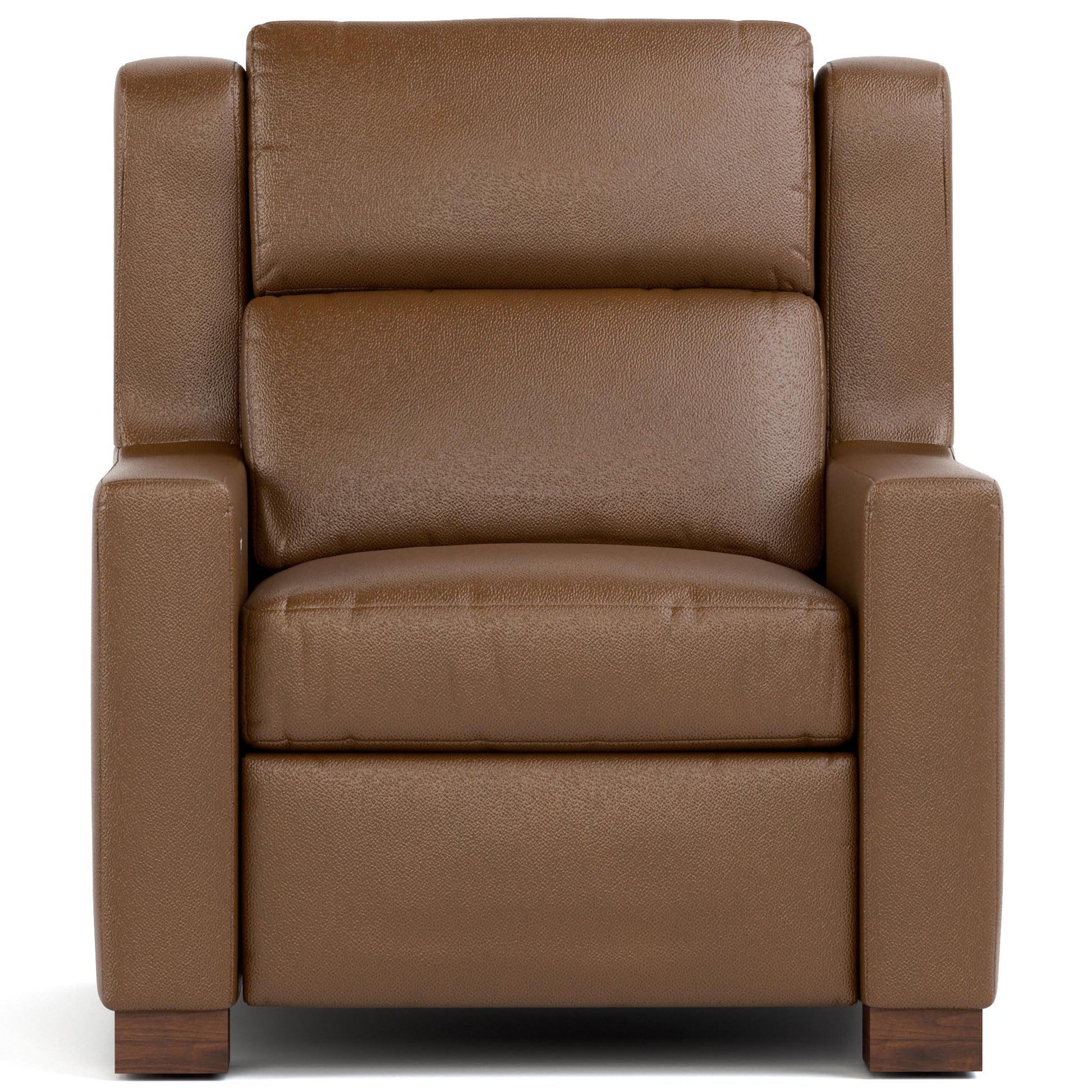 Woodlands Track Arm Power Recliner Selvano Bark - Front