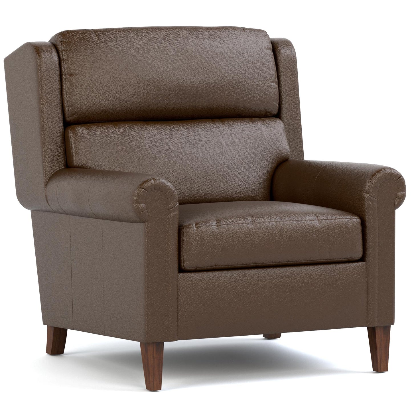Woodlands Small Roll Arm Chair Selvano Chestnut Program