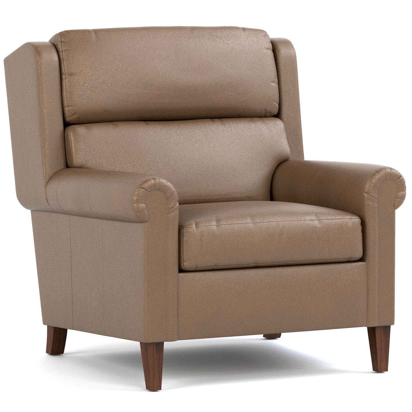 Woodlands Small Roll Arm Chair Selvalo Granite Program