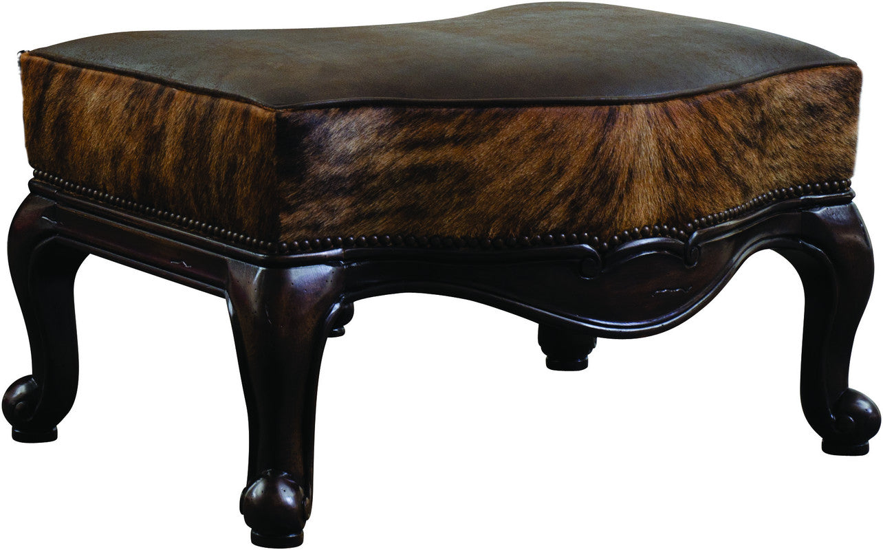 Versailles Leather Ottoman