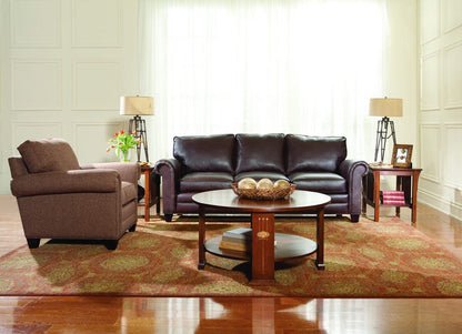 Harvey Ellis Round Cocktail Table - Stickley Brand