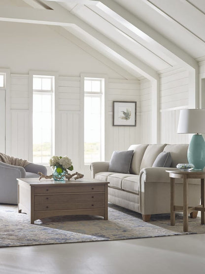 Harvey Ellis Square Storage Cocktail Table - Stickley Brand