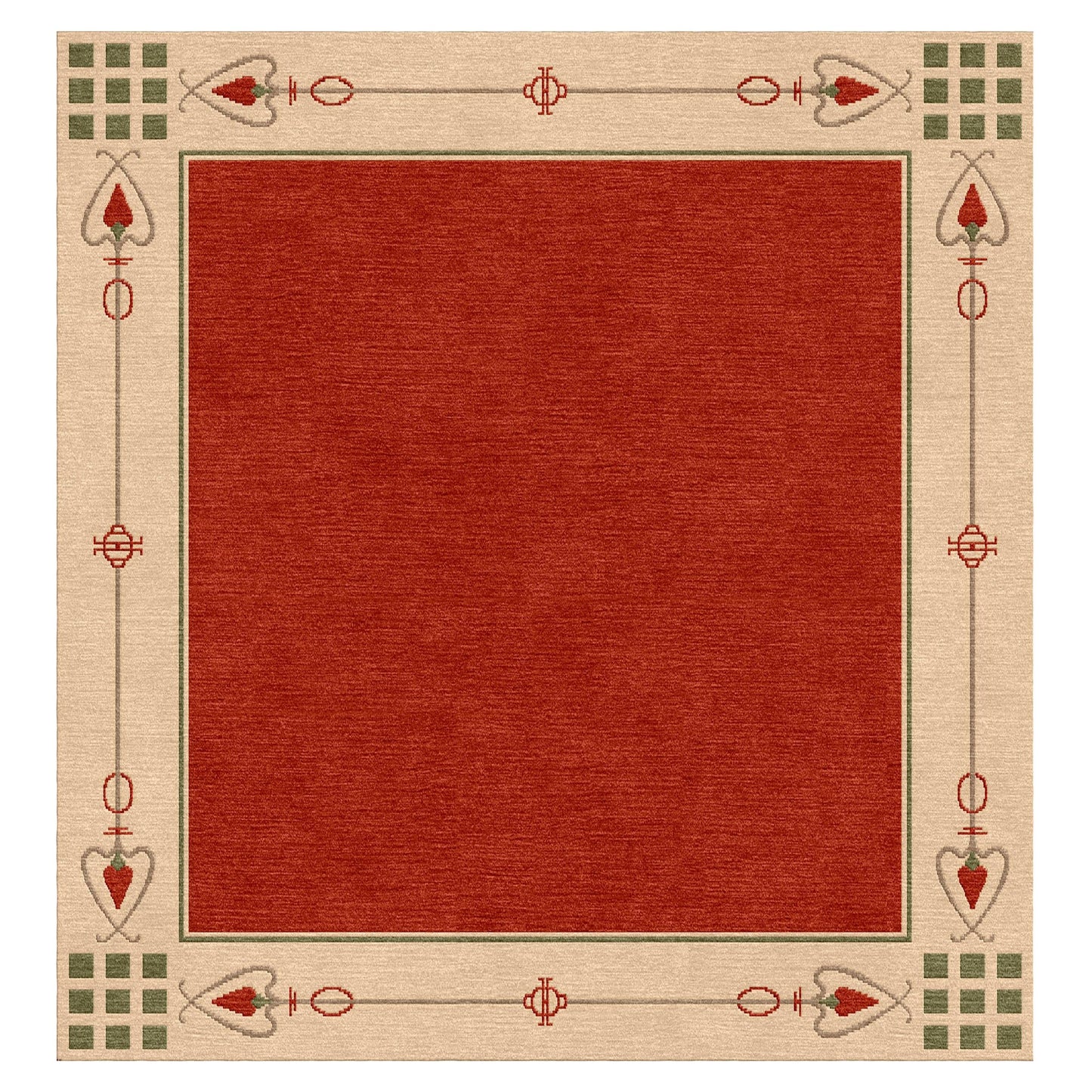 Highland Park Rug - Red