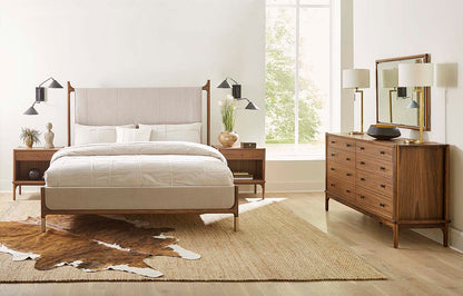 Walnut Grove Upholstered Bed - Stickley Brand