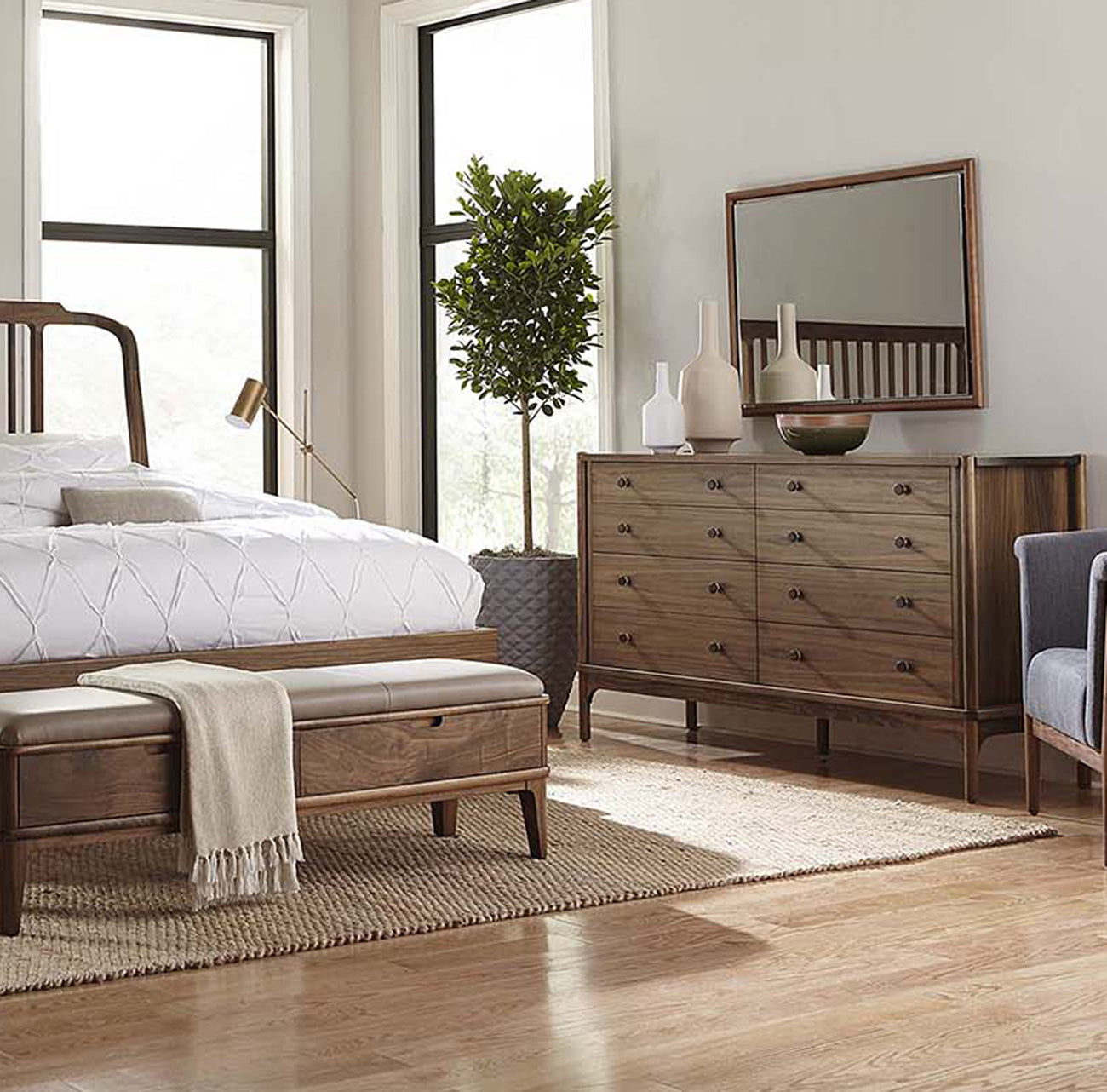 Walnut Grove Mirror - Stickley Brand