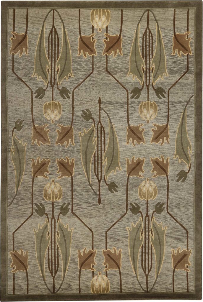 Rennie Tulip Rug - Sage - Stickley Brand