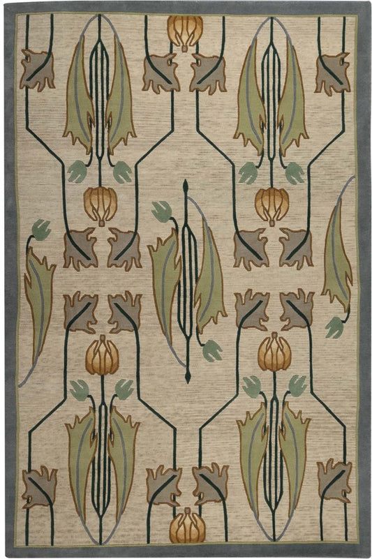 Rennie Tulip Rug - Ivory - Stickley Brand