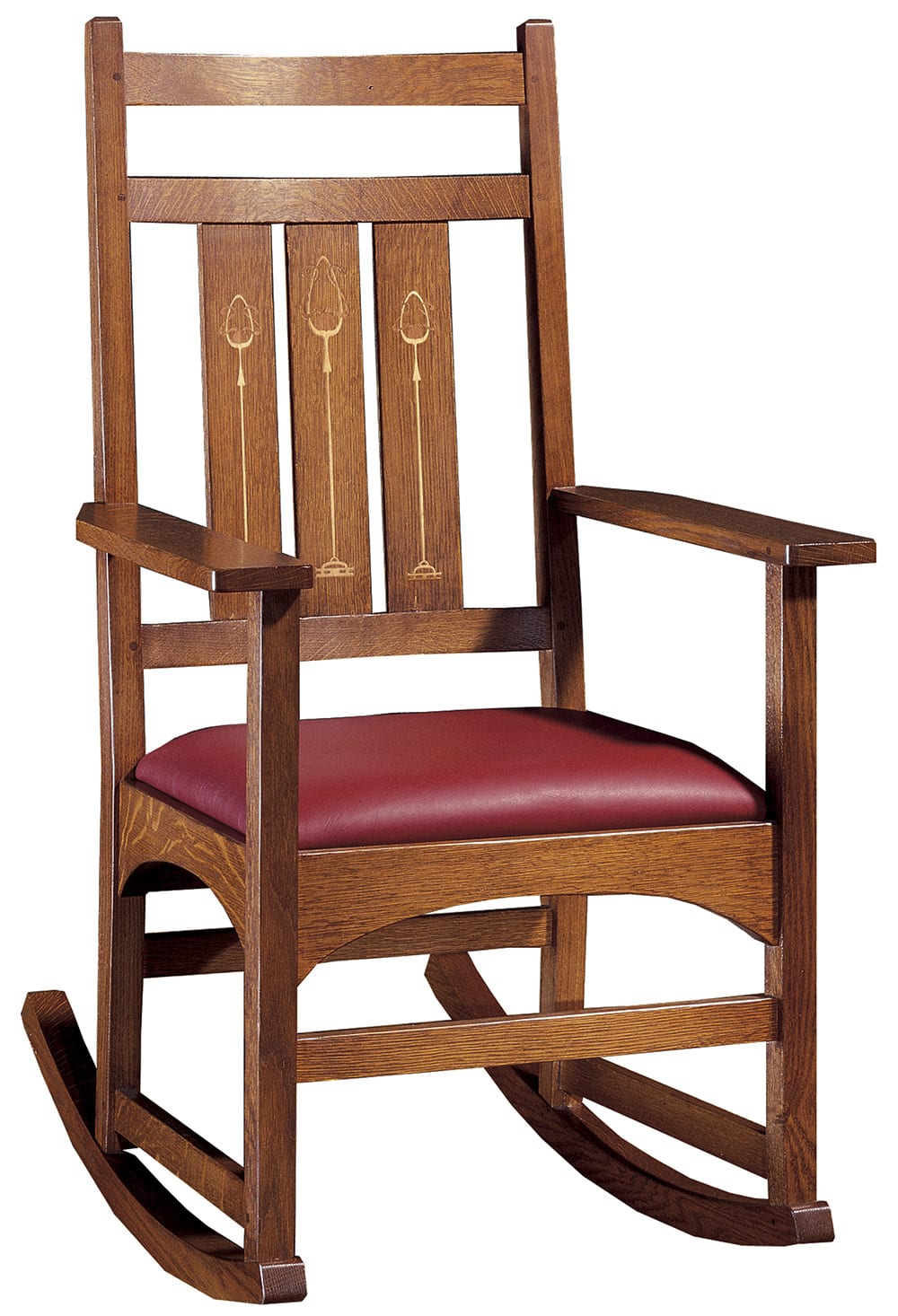 Harvey Ellis Rocker, with Inlay - Stickley Brand
