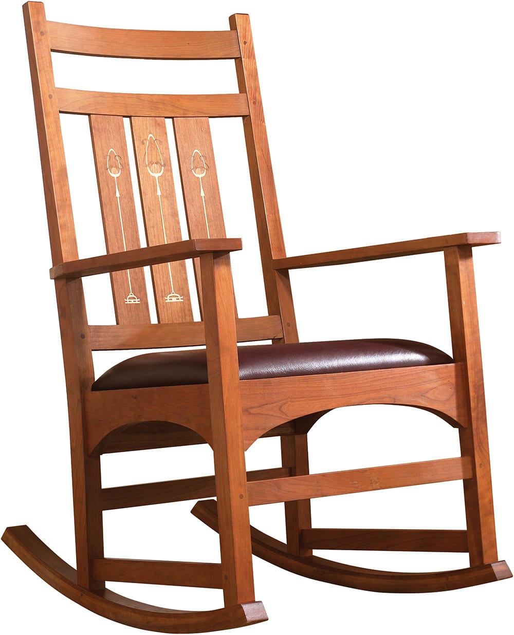 Harvey Ellis Rocker, with Inlay - Stickley Brand