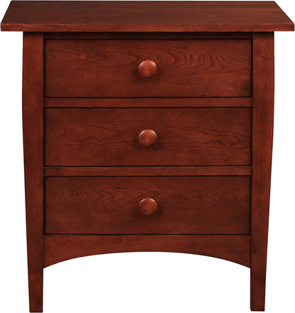 Harvey Ellis Three-Drawer Nightstand - Stickley Brand