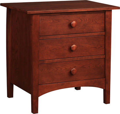 Harvey Ellis Three-Drawer Nightstand - Stickley Brand